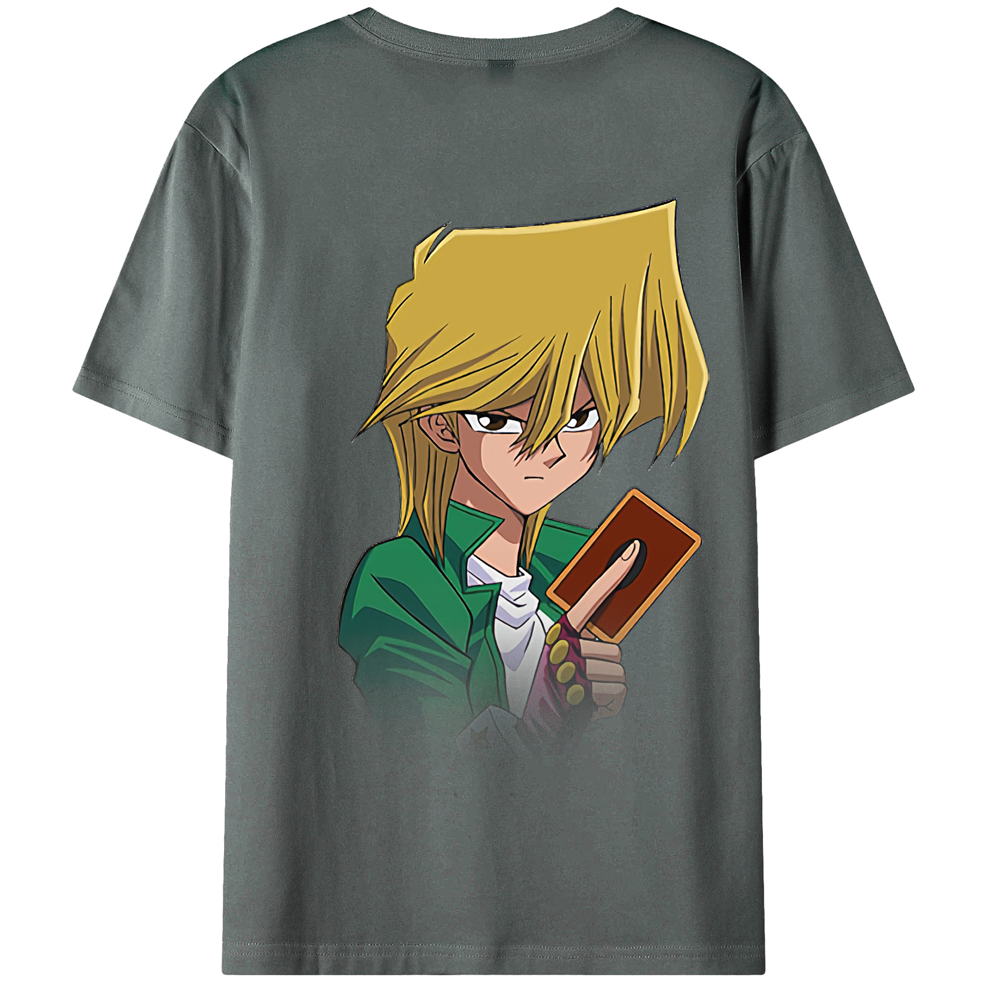 （画像用） 遊☆戯☆王 Yu-Gi-Oh! 綿100％ メンズ半袖Tシャツ（バックプリント） 通気性